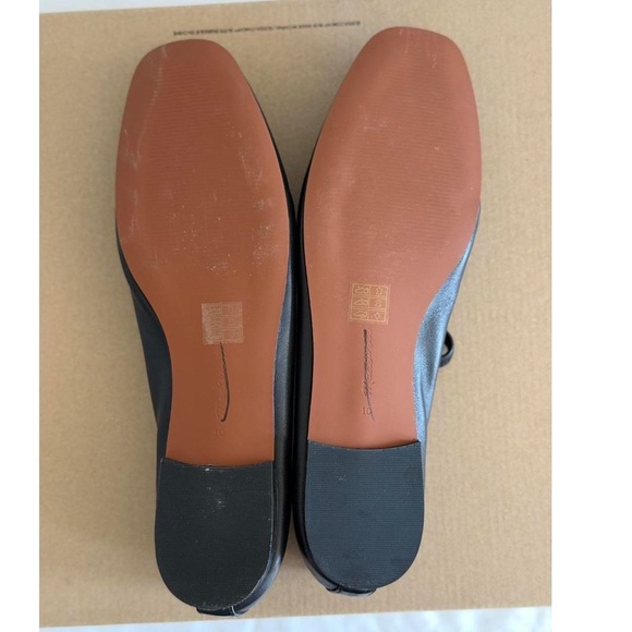Madewell The Greta Ballet Flat in True Black, Size 10 - Picture 9 of 9